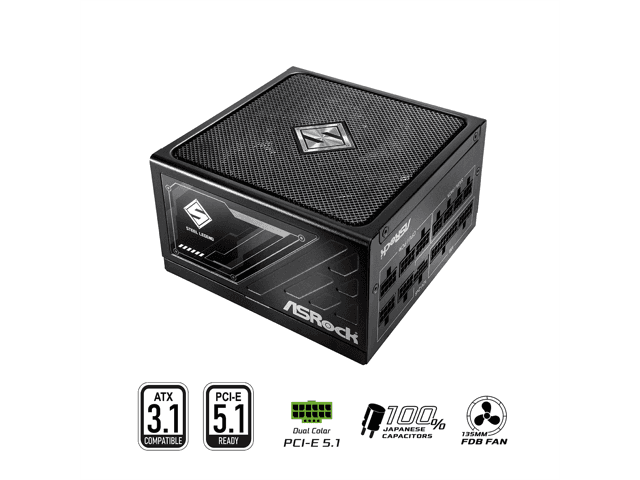 ASRock SL-850G 850W Power Supply 80 Plus Titanium PCIe 5.1 ATX 3.1 Fully Modular chez Newegg Canada