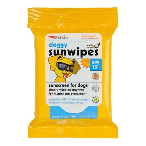Canada Pet Care - Petkin Doggy Sunwipes SPF15 Sunscreen for Dogs chez Canada Pet Care