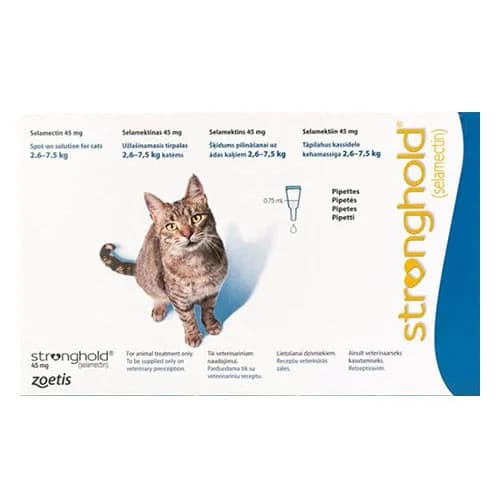 Canada Pet Care - Stronghold Cats Upto 7.5 Kg 45 mg chez Canada Pet Care
