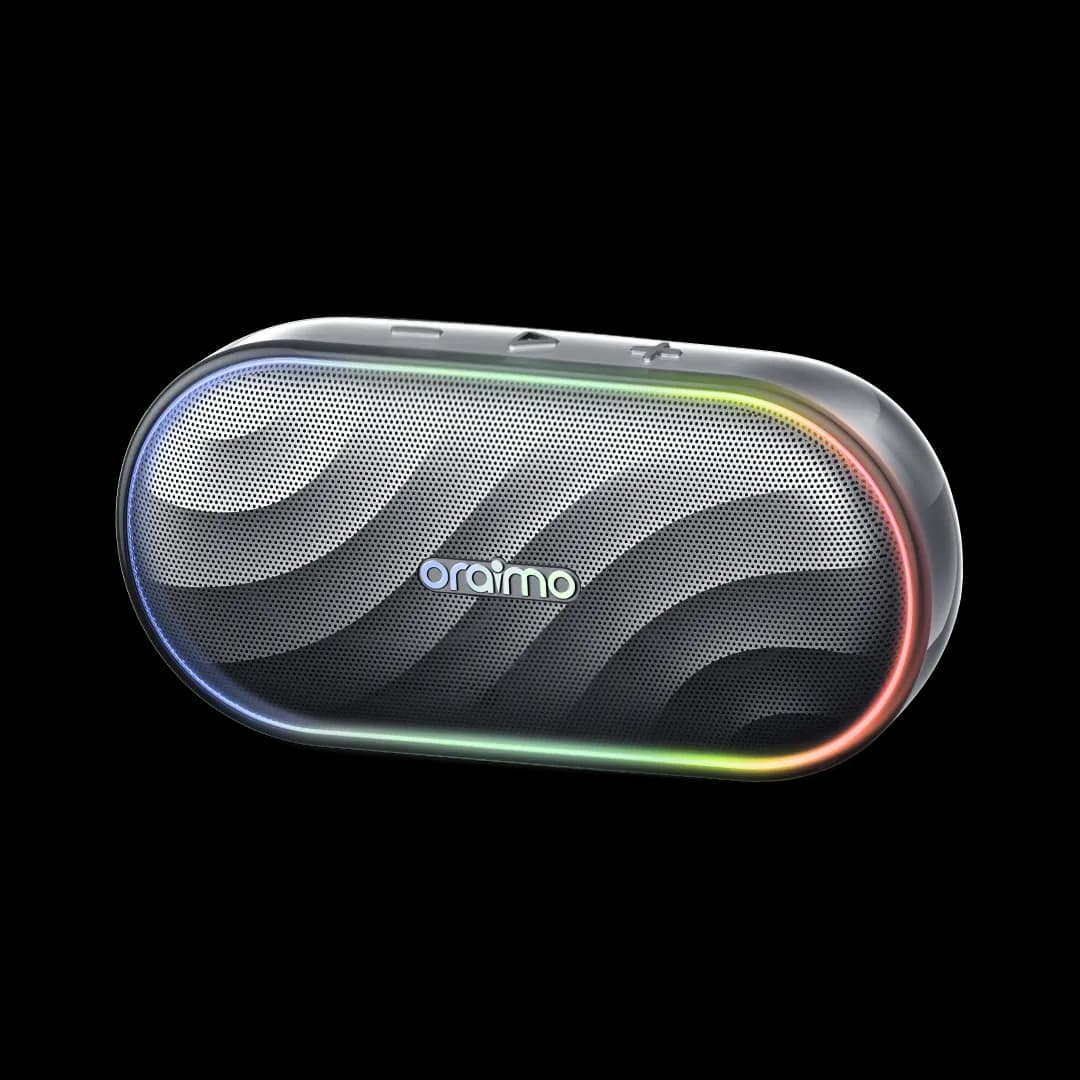 SpaceBox Haut-parleur avec FM, lumières personnalisables, égaliseur chez oraimo