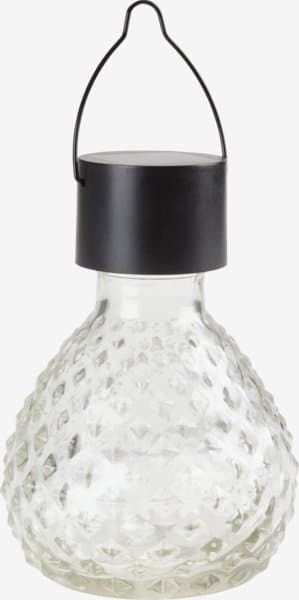 Lampe solaire LAPPSPURV Ø9xH13cm transparent chez JYSK