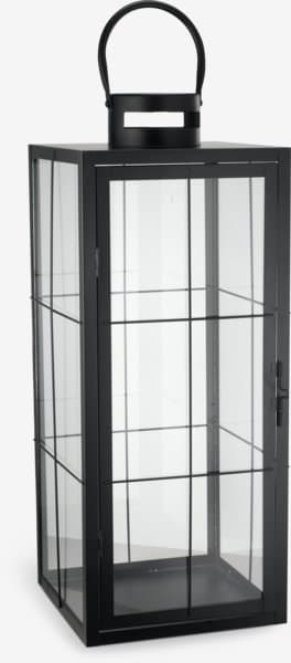 Lanterne VILLADS l20xL20xH50cm noir chez JYSK