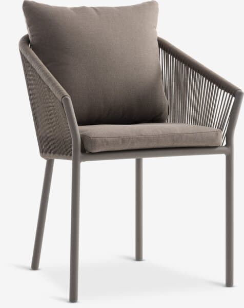 GILJA Chaises de jardin en métal et polyrotin chez JYSK