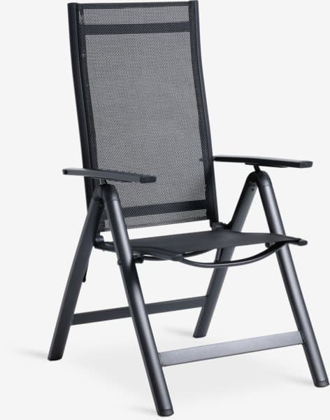 Chaise inclinable LOMMA noir chez JYSK
