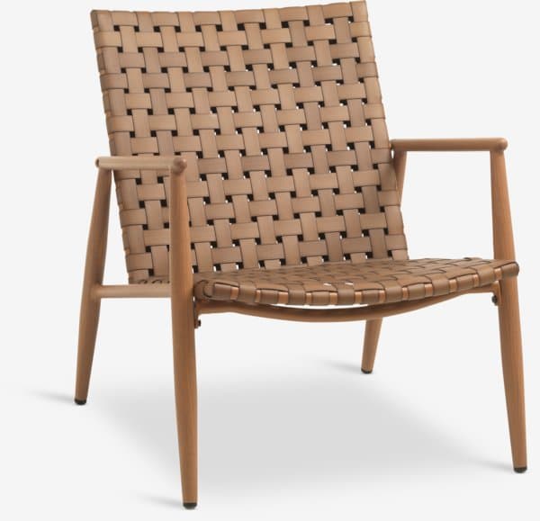Fauteuil lounge EDDERUP naturel chez JYSK