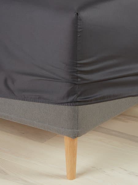 Drap-housse Satin TINE 90x200x35 gris chez JYSK