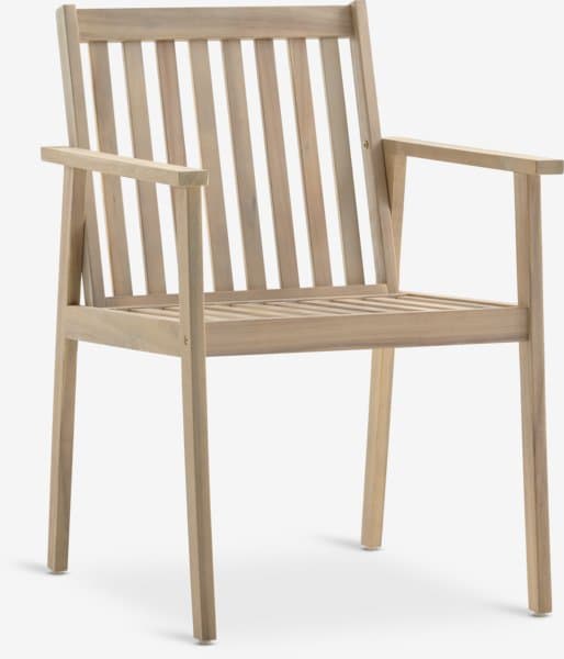 Chaise de jardin RADSTED bois d'acacia chez JYSK