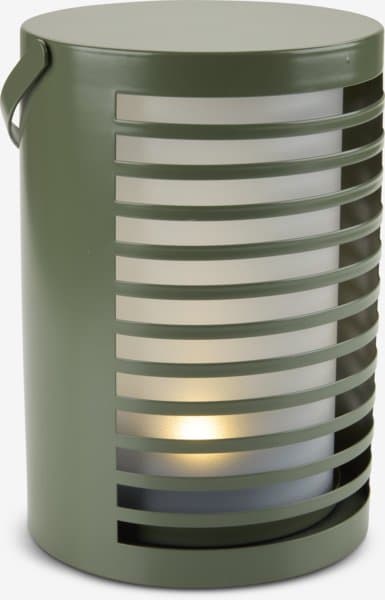 Lampe à piles HAVTERNE Ø16xH22cm Olive chez JYSK