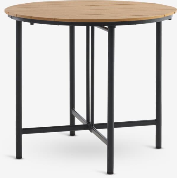 Table de jardin HOVVIG Ø90xL18/90 naturel chez JYSK