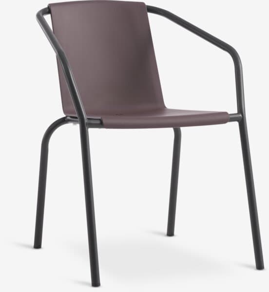 MODUM Chaises de jardin en métal et polyrotin chez JYSK
