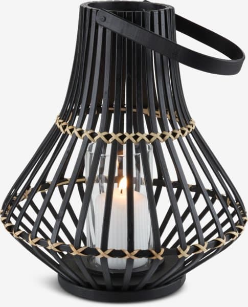 Lanterne SIVHAUK Ø31xH35cm noir chez JYSK