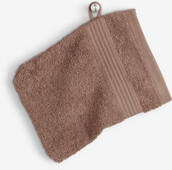 Gant de toilette KARLSTAD 15x21 brun KRONBORG chez JYSK