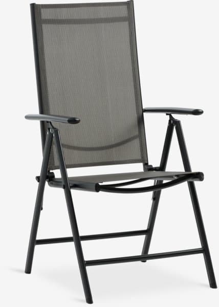 Chaise inclinable MELLBY noir chez JYSK