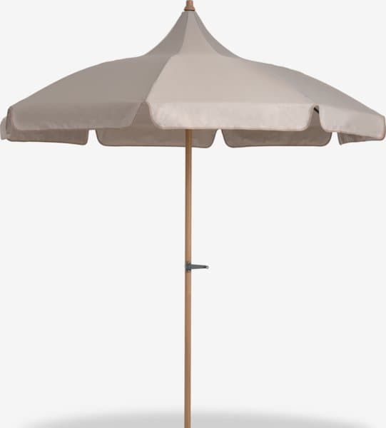 Parasol KELDERVIG Ø200 sable foncé chez JYSK
