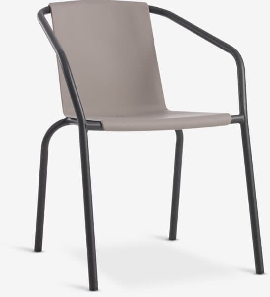 MODUM Chaises de jardin en métal et polyrotin chez JYSK