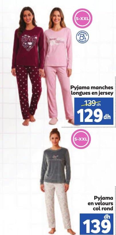 Pyjama manches longues en jersey