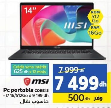 MSI Pc portable CORE I5