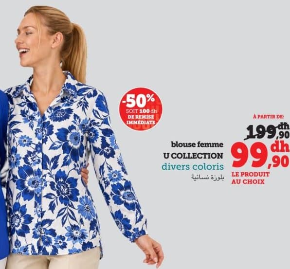 Blouse femme U COLLECTION divers coloris