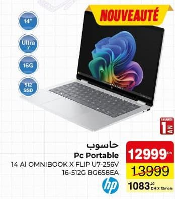 Pc Portable HP 14 AI OMNIBOOK chez Carrefour