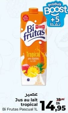 Jus au lait tropical Bi Frutas Pascual