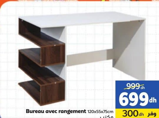 Bureau avec rangement