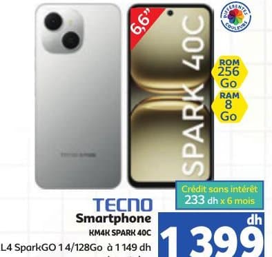 TECNO Smartphone SPARK 40C
