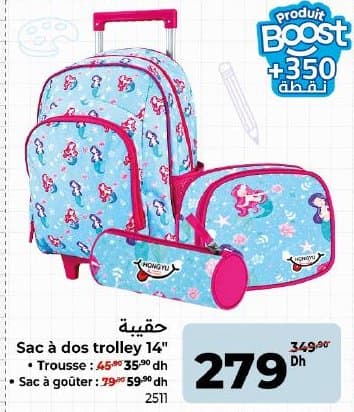 Sac à dos trolley 14"
