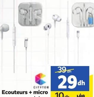 Ecouteurs + micro