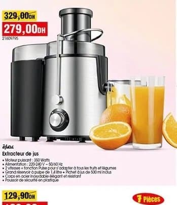 Extracteur de jus chez BIM