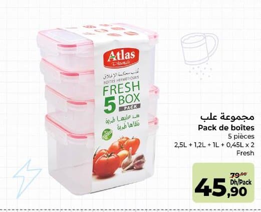 Pack de boîtes Fresh