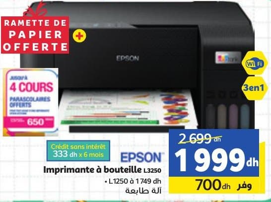 EPSON Imprimante à bouteille L3250