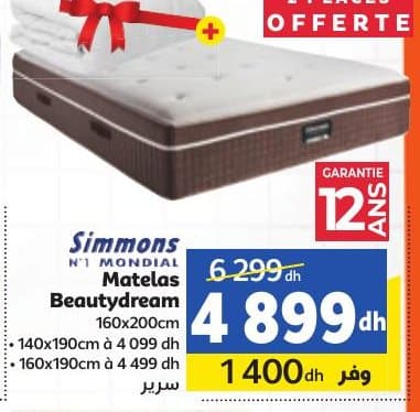 Matelas Simmons N°1 Mondial Beautydream