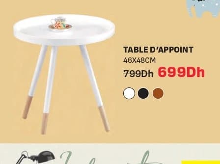 Table d'appoint chez Kitea