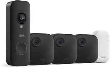 Caméra extérieure 4 Blink et Sonnette à batterie 2K+ (modèle le plus récent) — Caméras 1080p à piles d'une durée de deux ans et... chez Amazon Canada