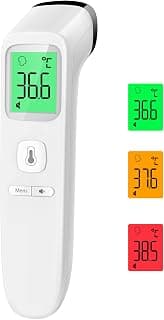 Viproud Thermomètre frontal pour adultes et enfants, thermomètre infrarouge sans contact pour bébé, lecture rapide en 1 seconde, 35... chez Amazon Canada