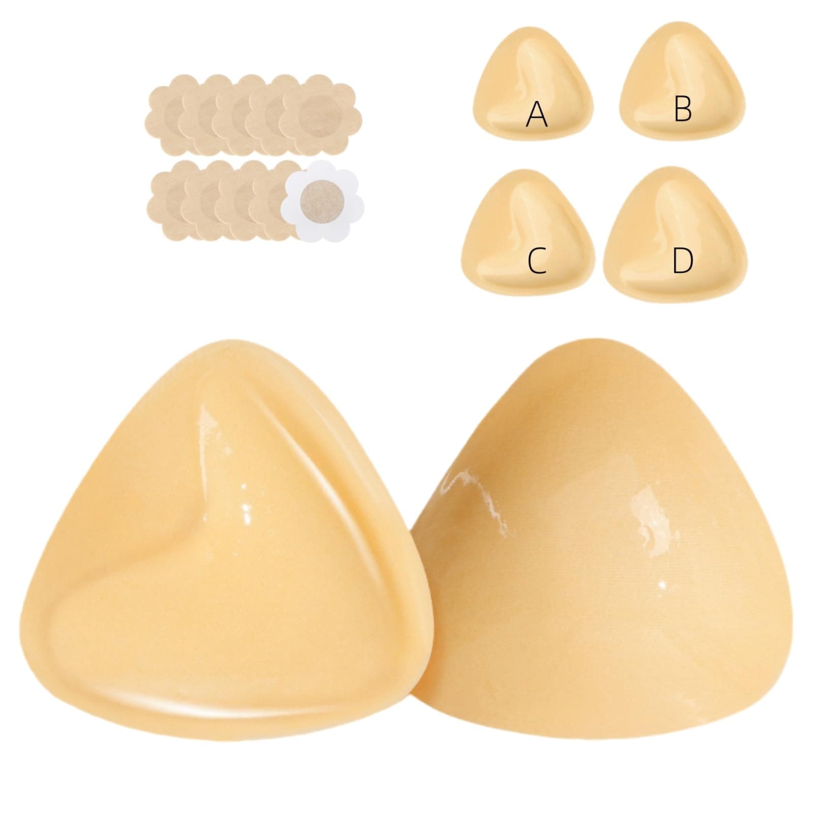 Uiheex Double Sided Sticky Bra Inserts, Reusable Push Up Adhesive Pads with Padding for Bikini, Swimsuit, Sports Bra chez Amazon US