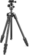 Manfrotto Element MII Mobile Bluetooth 4-Section Carbon Fiber Traveler Tripod, Black chez Amazon US