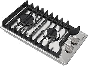 thermomate – Table de cuisson à gaz 30,5 cm, cuisinière à gaz intégrée avec 2 brûleurs SABAF haute efficacité, cuisinière à gaz... chez Amazon Canada