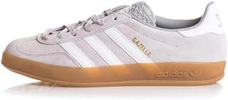 adidas Originals Gazelle Indoor Mens Sneaker (Grey Cloud White Gold Metallic, 8)