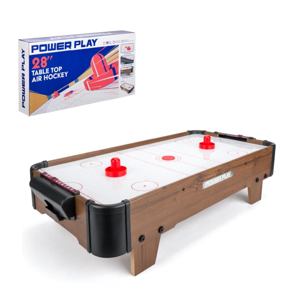 Power Play Air Hockey Games Table for Kids & Adults, Compact, Portable, Gift for Boys and Girls chez Amazon UK