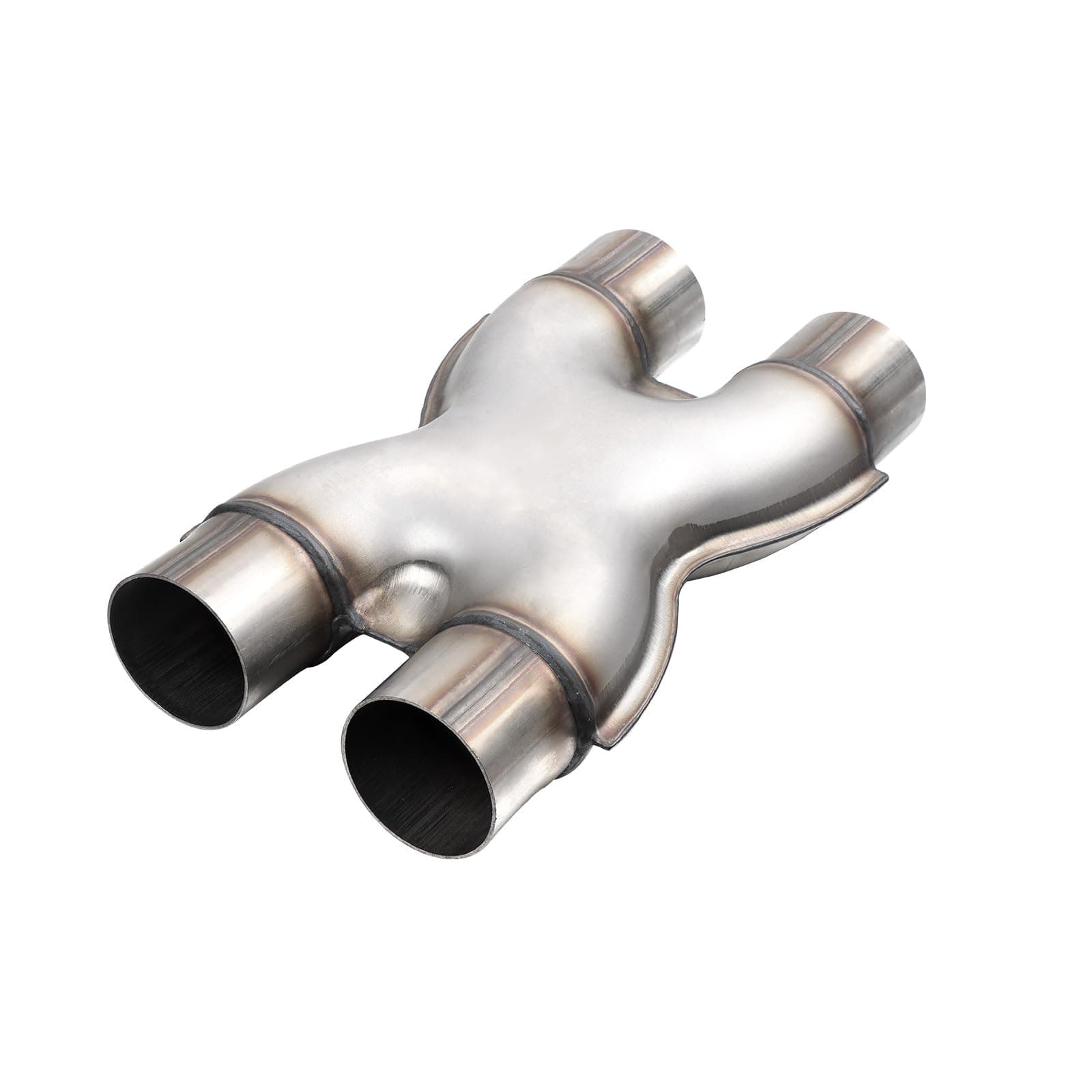 A-KARCK Exhaust X Pipe Dual 2.25" Inlet, 12" Long Dual 2.25" Outlet Stainless Steel X Pipe for Smoother Exhaust (Wide-edge) chez Amazon US