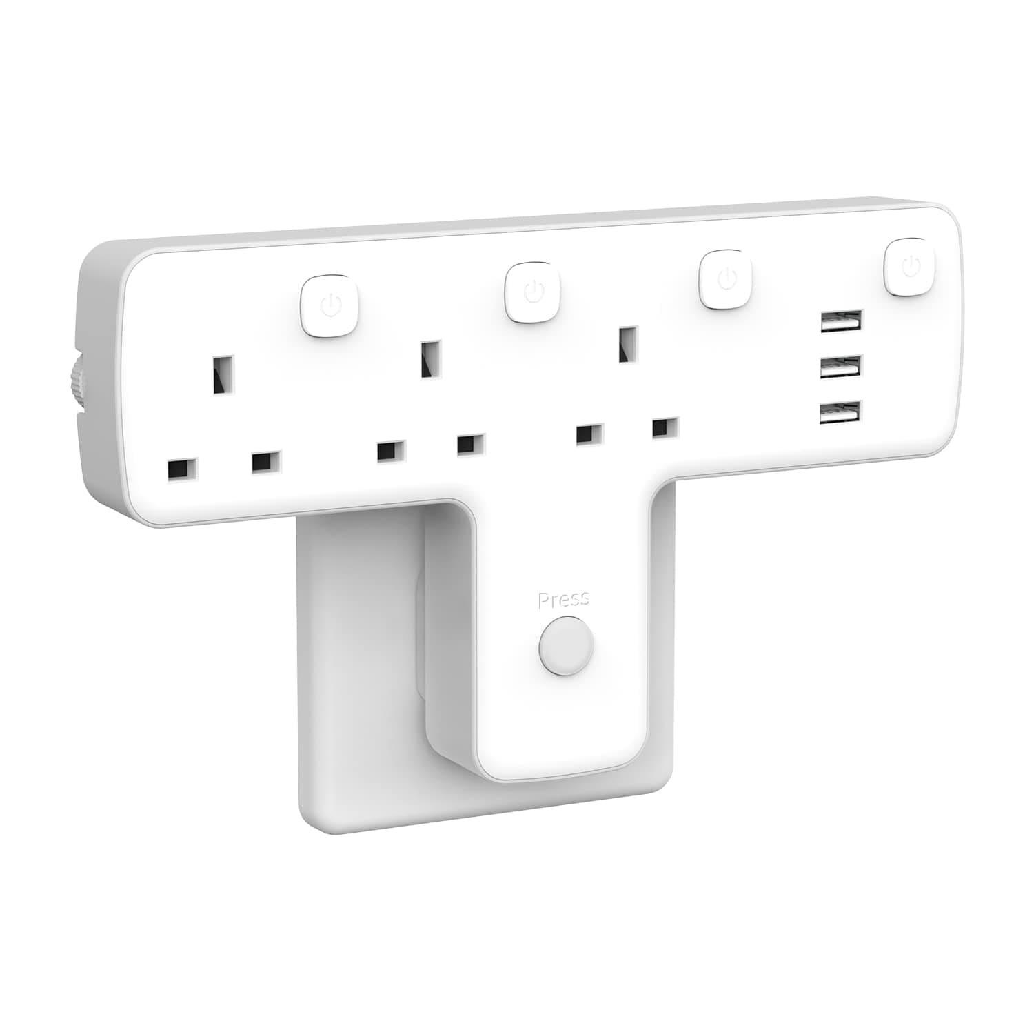 Plug Adapter, Mscien 3 Way Extension chez Amazon UK