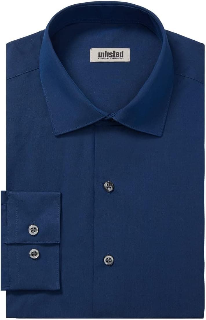 Kenneth Cole Unlisted Men's Slim Fit Solid Dress Shirt - Amazon Exclusive chez Amazon US