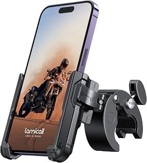 Lamicall Motorcycle Phone Mount Holder - [Camera Friendly] [1s Lock] Bike Phone Holder Handlebar Clamp, Bicycle Scooter Phone Clip,... chez Amazon Canada