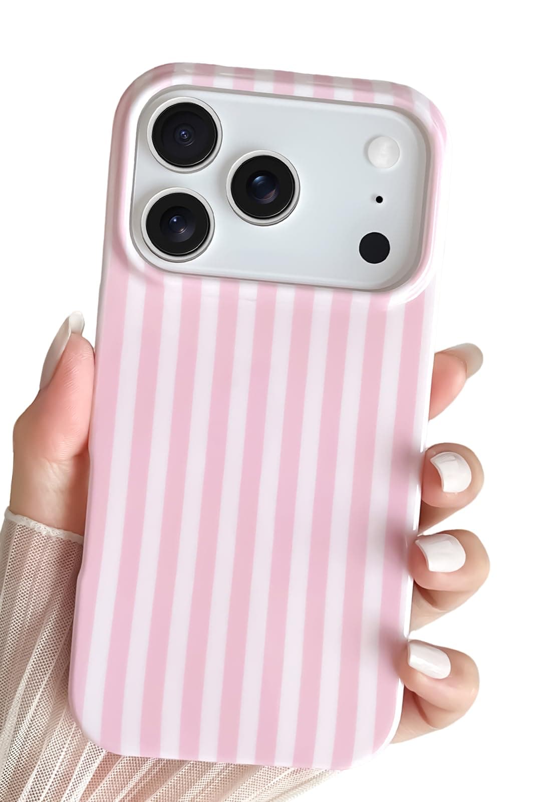 SmoBea for iPhone 17 Pro Case Cute Striped Phone Case Soft TPU Slim Shockproof Phone Cover for Women Girls Beautiful and Stylish, Pink chez Amazon UK