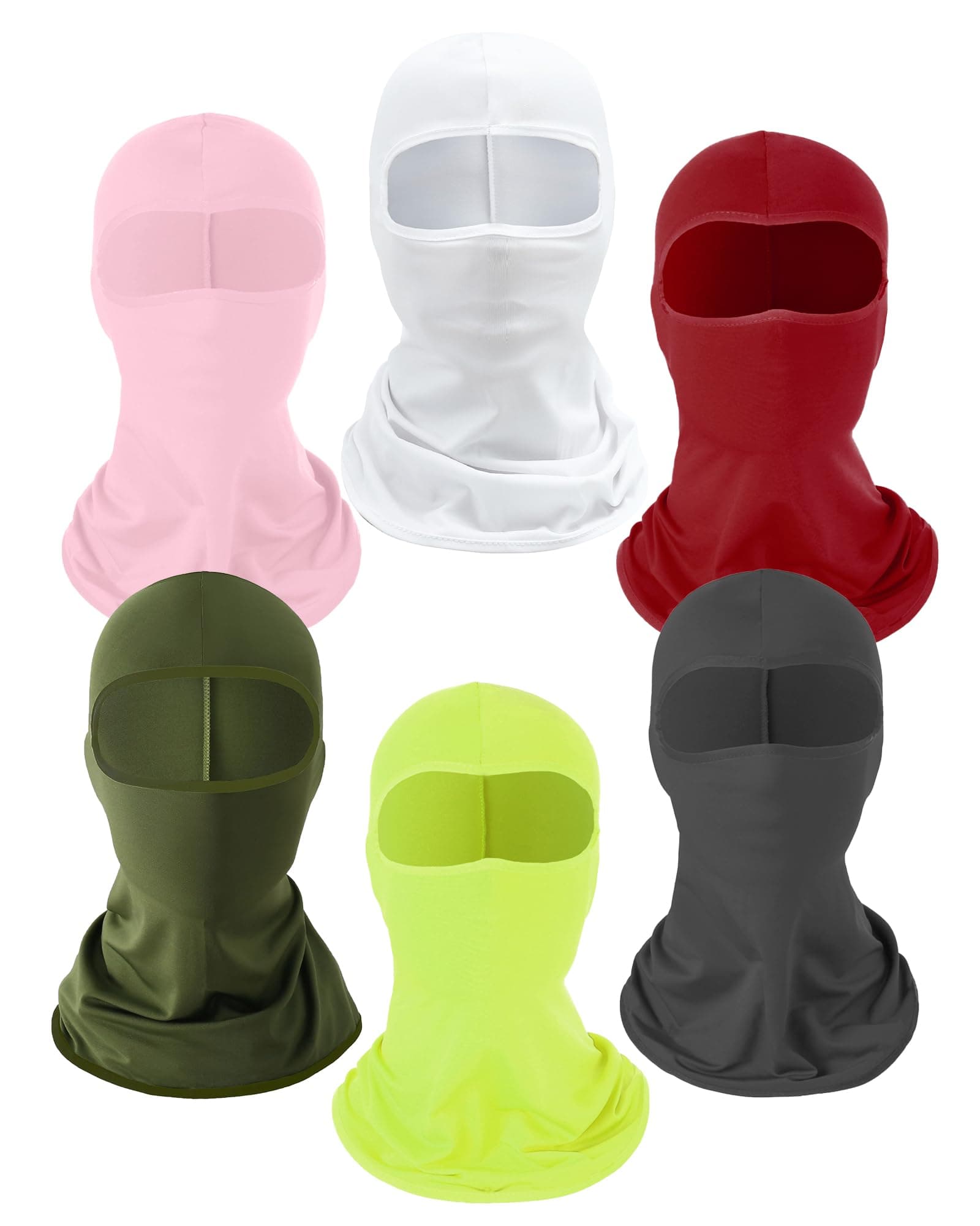 Xeoxarel 6 Pack Balaclava Ski Mask for Men/Women, Full Face Cover chez Amazon US