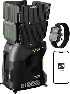 TENNIIX Basic Tennis Ball Machine, 18.7LB Portable Tennis Robot, 4H Runtime & 100+ Ball Capacity, Smart App & Voice... chez Amazon Canada