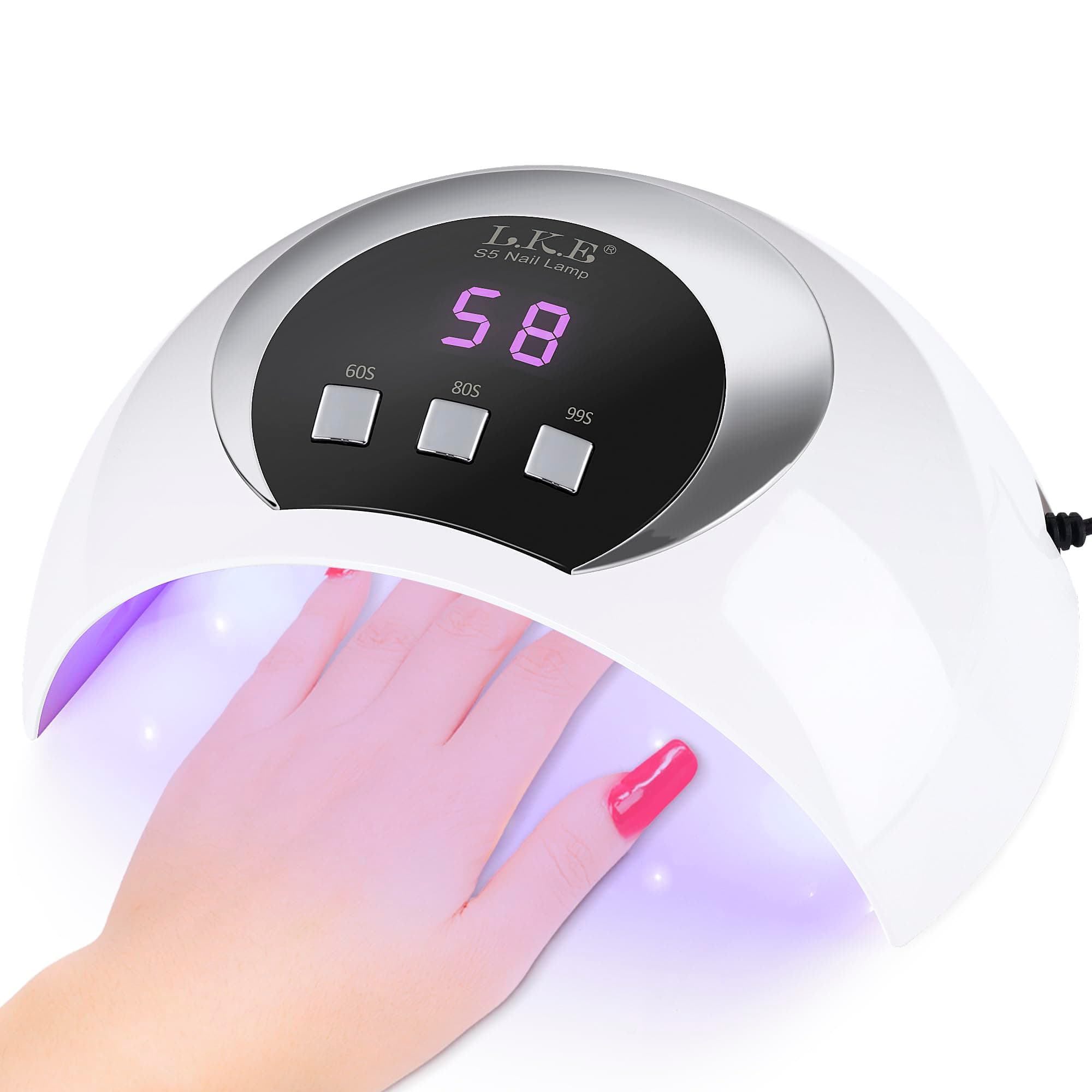 UV Nail Lamp, 54W Gel Nail Lamp with Smart Auto Sensor, Portable chez Amazon UK