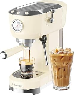 Espresso Machine 20 Bar, Latte and Cappuccino Machine with Steam Milk Frother, Fast Heating, Professional chez Amazon US