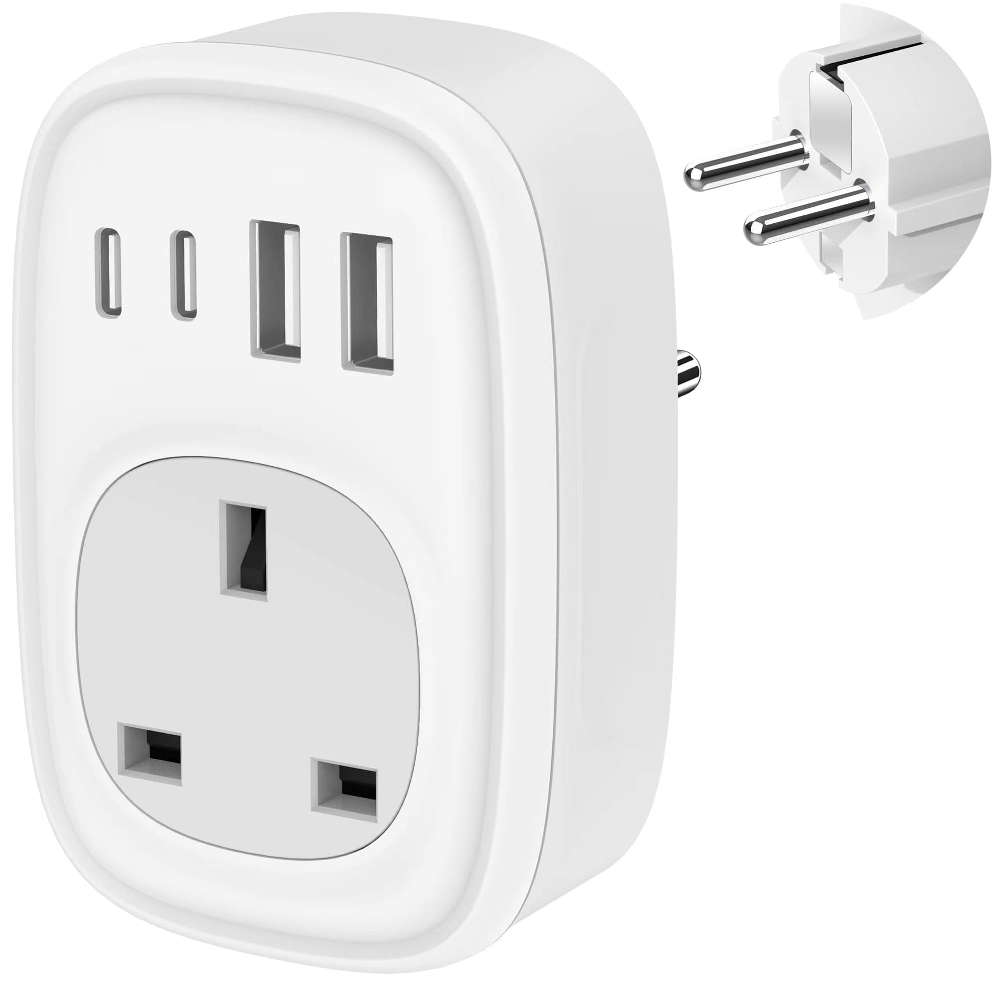 UK to European Plug Adapter - chez Amazon UK